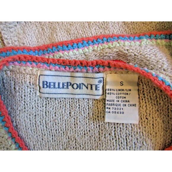Bellepointe Sweater Vest Flip Flops Linen Cotton Blend Beach Sandals Womens Sz S - Picture 6 of 6